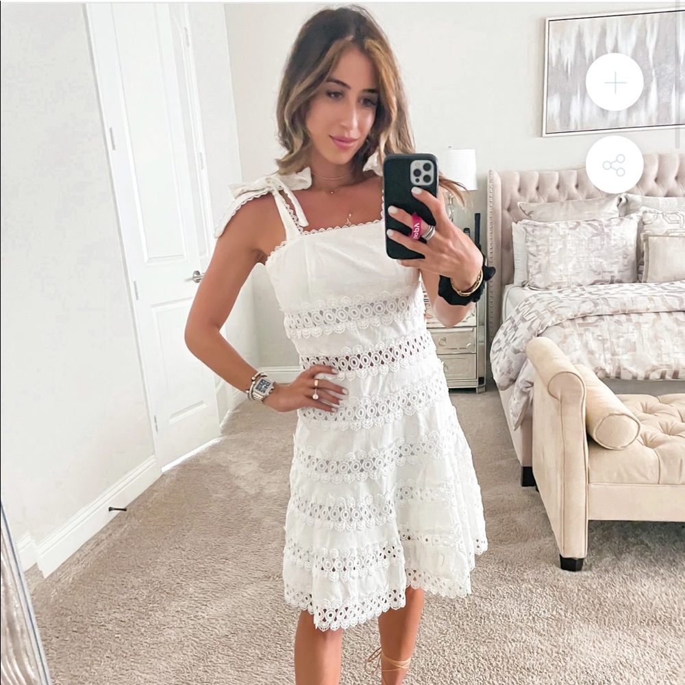 NWT Goodnight Macaroon DOLLY CROCHET DRESS, SZ L